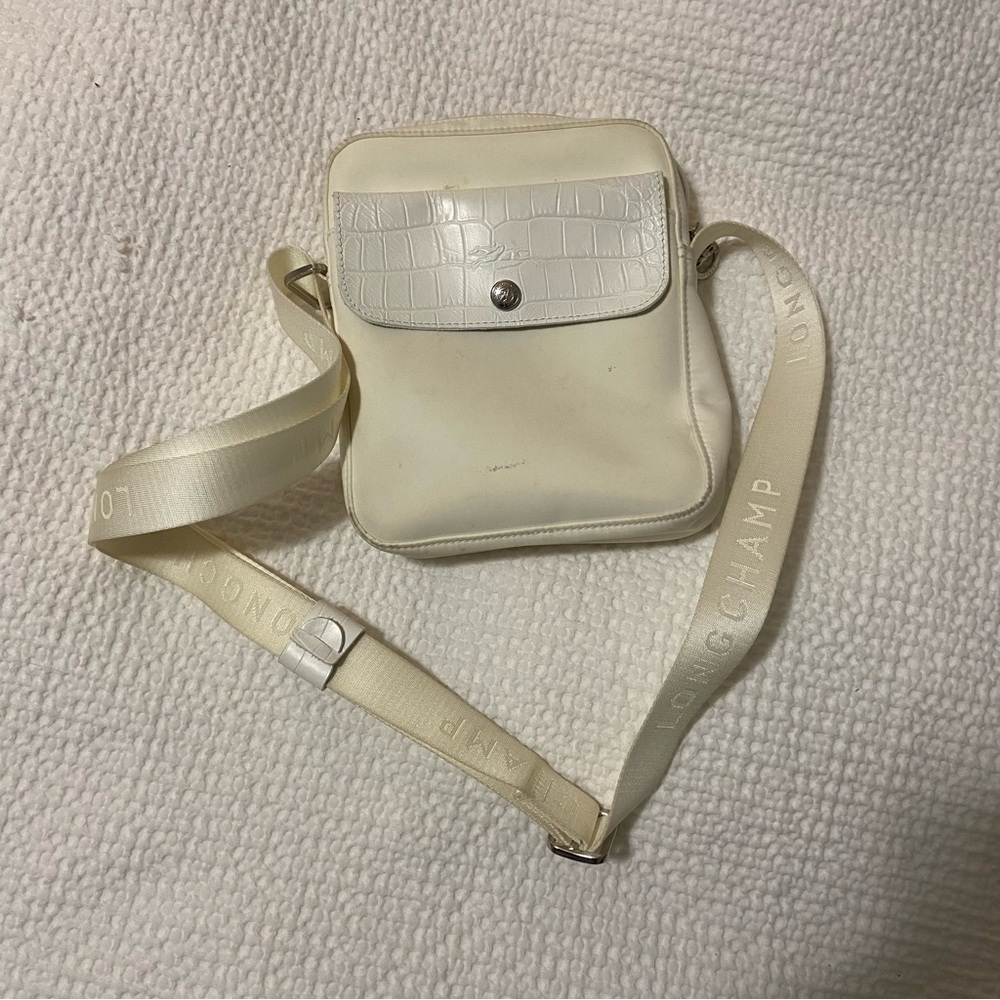 Longchamp Ivory Crossbody Bag